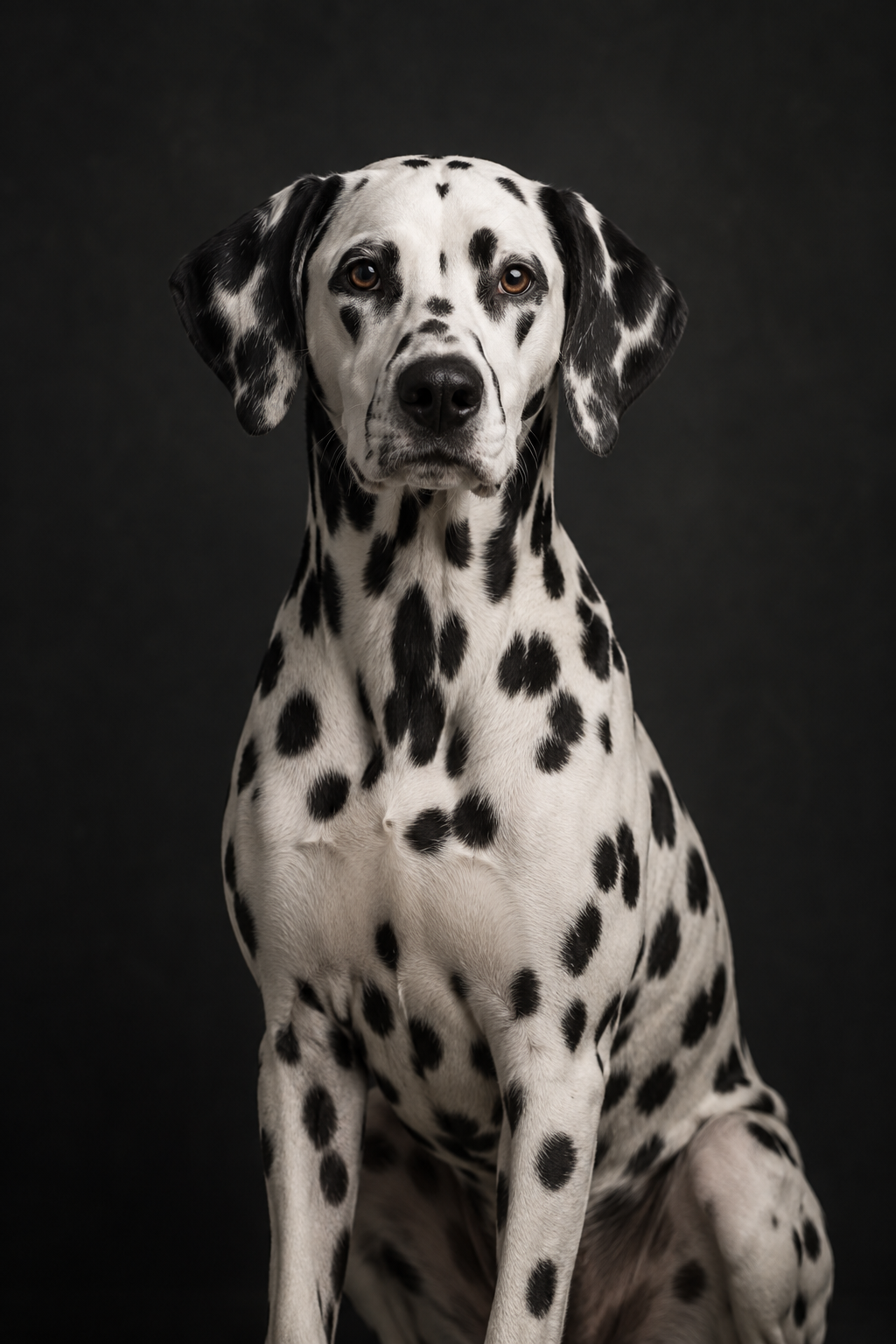 Dot, ein Dalmatiner auf seiner Trading Card